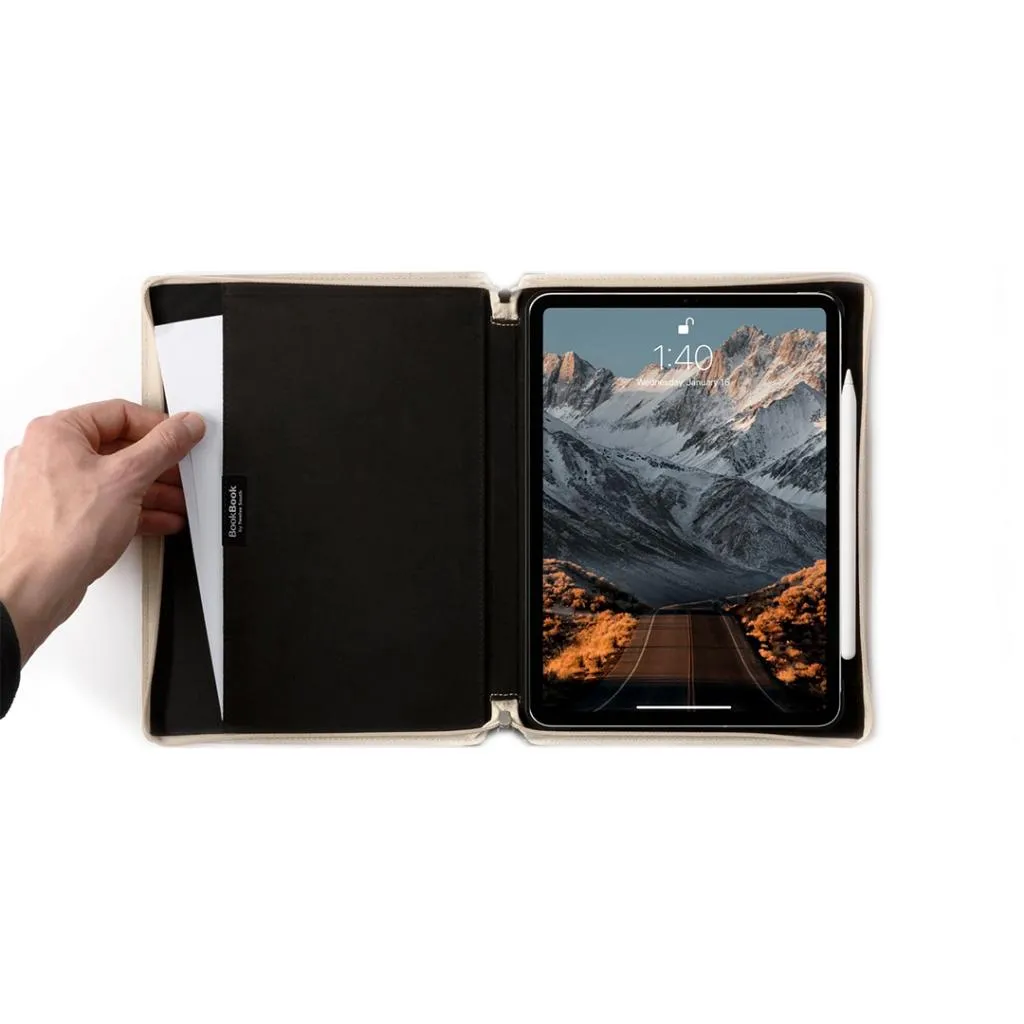 Twelve South BookBook läderfodral för iPad mini 6, vintage bokdesign för överlägset stöldskydd.