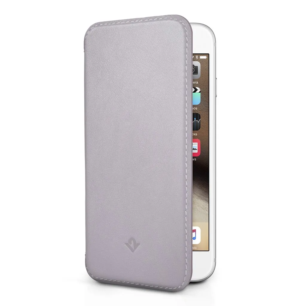 Twelve South SurfacePad, ett lätt och tunt fodral i nappaläder för iPhone 6/6s Plus med fack och handsfree-stativfunktion.