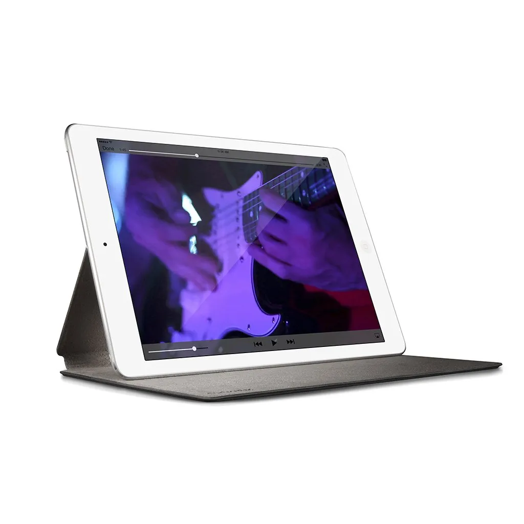 Lyxigt fodral i kamelläder Twelve South SurfacePad för iPad Air 2, med flera betraktningsvinklar och skärmskydd