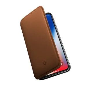 Twelve South SurfacePad Leder-Folio in Cognac für iPhone X mit genähten Kanten und schlankem Profil