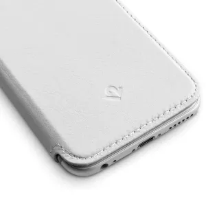 Twelve South SurfacePad valkoinen nahkainen foliokotelo iPhone 6/6s:lle, ommellut reunat