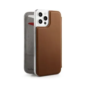 Twelve South SurfacePad læderfolioetui til iPhone 12 Pro Max med kortlomme og MagSafe-pung