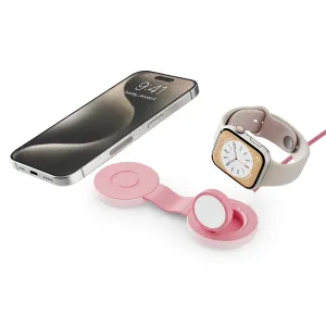 Twelve South butterFly SE kompakti langaton 2-in-1-laturi, vaaleanpunainen, iPhonelle ja Apple Watchille