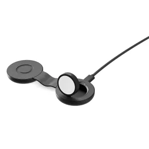 Twelve South ButterFly SE vikbar 2-i-1 Qi2-laddare i svart med dubbla magnetiska laddningsplattor och USB-C-kabel