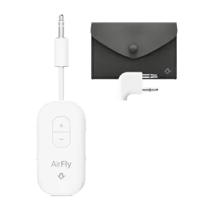 Twelve South AirFly Pro 2 Deluxe langaton äänilähetin 3,5 mm:n liittimellä, pussilla ja lentokonesovittimella