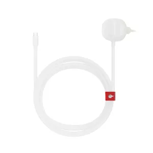 Twelve South powerCord 3 m valkoinen USB-C-laturi integroidulla adapterilla ja kierretyllä punotulla kaapelilla