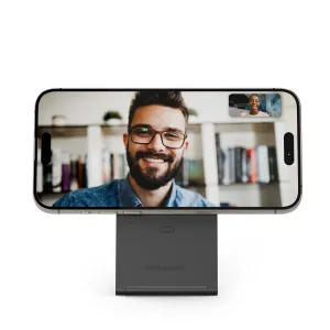 Twelve South Curve Nano soporte magnético plegable para teléfono que sostiene un smartphone en horizontal para videollamadas