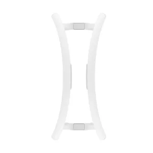 Twelve South BookArc Flex white vertical laptop stand with curved supports for MacBook desk storage