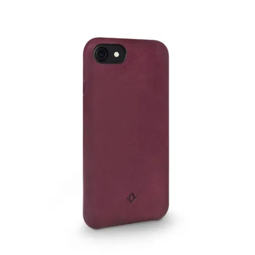 Twelve South Lederhülle in Burgunderrot für iPhone 7 Plus und iPhone 8 Plus mit Kameraaussparung