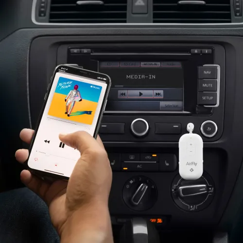 Twelve South AirFly Pro 2 Deluxe–Trådlös ljudsändare för hörlursuttag - Vit