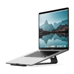 Twelve South ParcSlope2 stand for MacBook and iPad with ergonomic design for enhanced airflow and cable management.