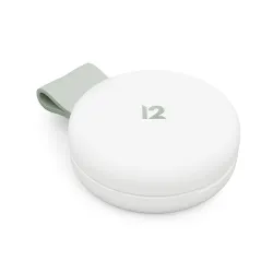 Twelve South ButterFly SE White-oplader med to magnetiske Qi2-opladere, skridsikker finish og foldbart design til iPhone, Apple Watch og AirPods